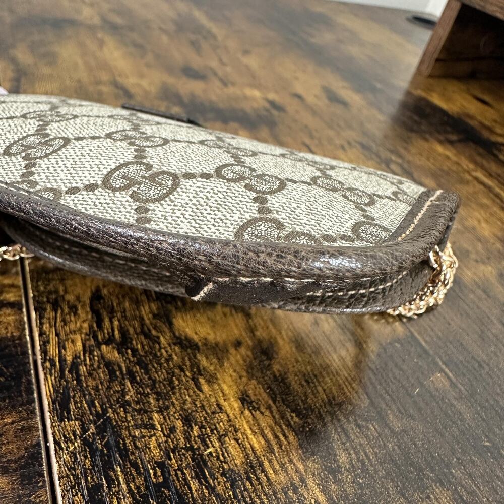 Gucci Accessory Collection Crossbody Bag Clutch GG Monogram Vintage Authentic - Picture 10 of 16